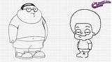 Cleveland Show Coloring Draw Jr Pages Rallo sketch template