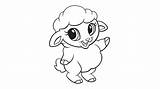 Sheep Otter Cartoon Leapfrog Lamb Template sketch template