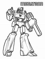 Coloring Megatron Pages Transformers Netart Animated Worksheet Kids Last Energon sketch template