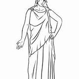 Athena Drawing Aphrodite Pages Greek Coloring Easy Gods Goddesses Template Colouring sketch template