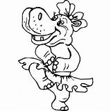 Hippo Coloring Pages Hippos Kleurplaten Nijlpaard Hippopotomus Coloringpages1001 Danseres Animals Kleurplaat Gif Kids Van Zo Fun sketch template
