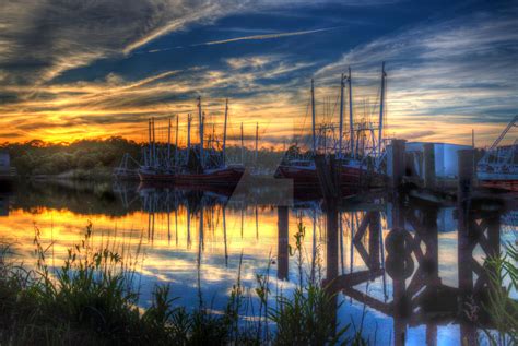 bayou la batre harbor sunset iv   holman photography  deviantart
