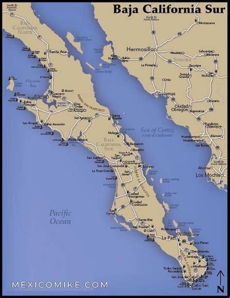 map  baja california sur mexico mike nelson