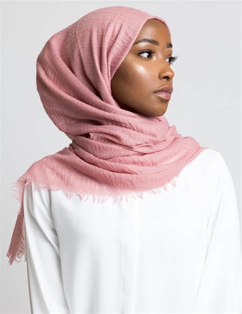 dusty pink crinkle hijab um anas islamic clothing hijabs abayas