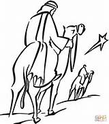 Star Coloring Wise Men Christmas Drawing Bethlehem Pages Shining Clipart Gif Drawings sketch template