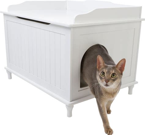 designer pet products catbox enclosure litter box white chewycom