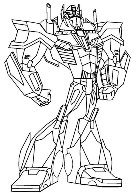 easy  print transformers coloring pages transformers