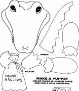 Puppet Puppets Coloring sketch template