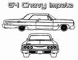 Impala Chevy Lowrider Ss Silverado Tocolor sketch template