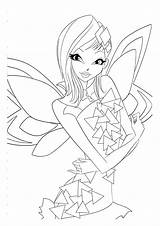 Winx Coloring Pages Tynix Club Butterflix Pixie Print sketch template