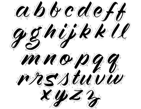 pin  vitor scarpato  alphabets brush  lettering brush lettering alphabet lettering
