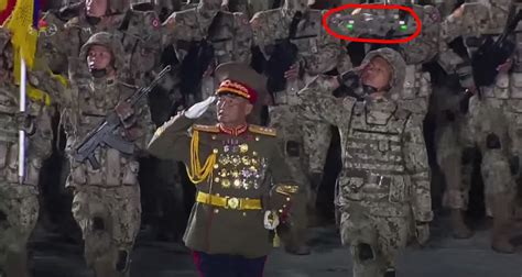 dji mavic drone appears  north koreas  military parade