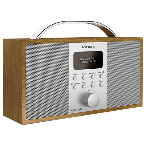 goodmans wooden dab radio  bluetooth electricals radios bm