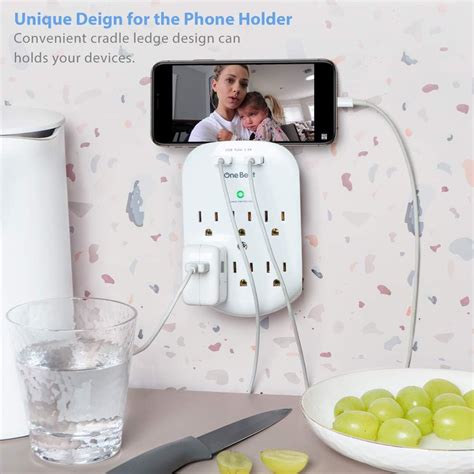 pack  outlet wall surge protector multi plug outlet extender outlet wall ebay