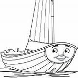 Coloring Pages Thomas Friends Skiff Colouring Choose Board sketch template