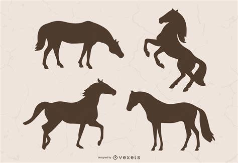 ilustración de la silueta del caballo marrón descargar