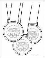 Coloring Medal Olympic Drawing Clip Medals Printable Winter Getcolorings Template Pages Getdrawings sketch template