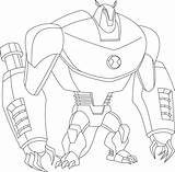 Ben Force Alien Coloring Pages Getcolorings Spider sketch template