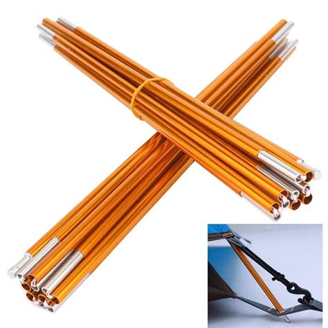pcsset hot outdoor camping tent pole aluminum alloy tent rod spare replacement mm tent