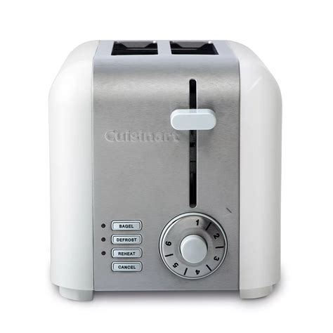 cuisinart  slice compact toaster white stainless  home depot canada
