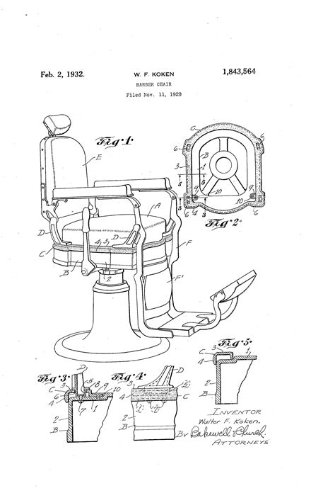 patent  barber chair google patents