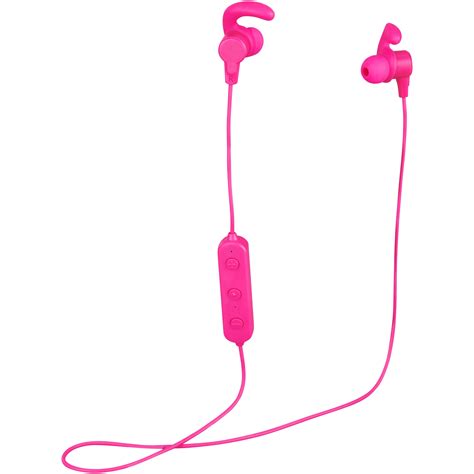 onn bluetooth  ear headphones  micro usb charging cable pink walmartcom