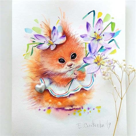 artist paints incredibly cute illustrations  children