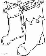 Coloring Christmas Pages Stocking Printable Stockings Printing Help Print sketch template
