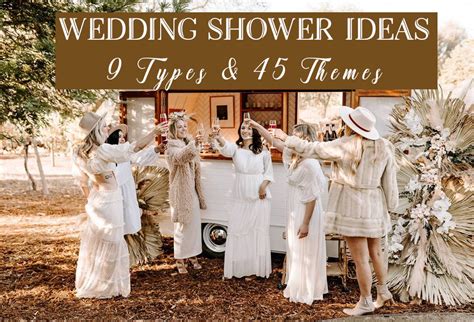 wedding shower ideas   types  themes