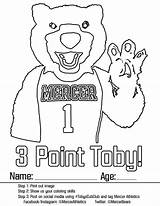 Mercer Downloadable Toby Athletics sketch template