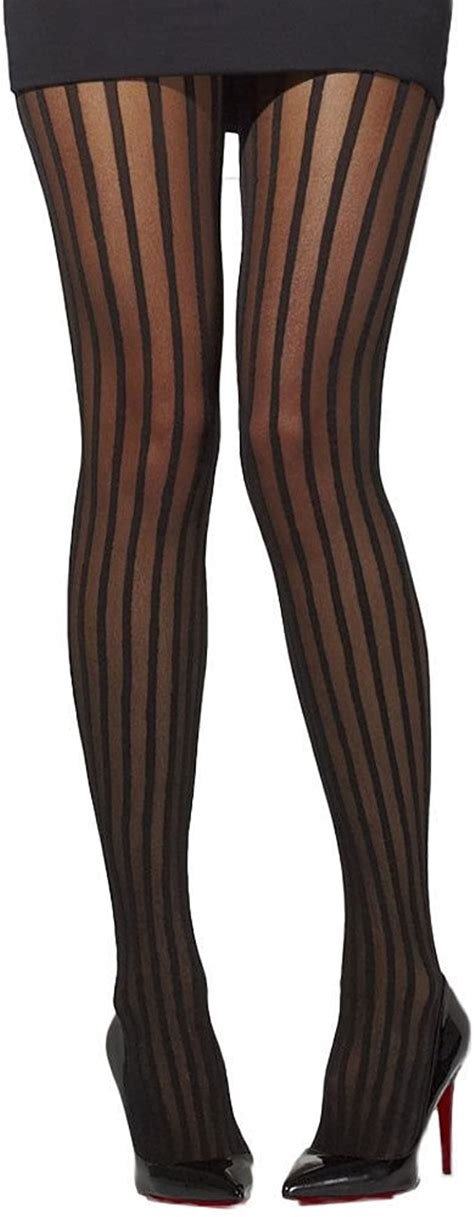 so diva legwear vertical stripe sheer tights uk clothing