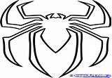 Spiderman Logo Coloring Pages Drawing Getdrawings sketch template