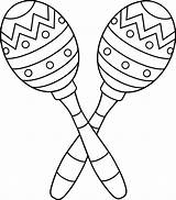 Maracas Clipart Clip Percussion Outline Mexican Coloring Pages Line Instruments Cinco Mayo Kids Sweetclipart Latin Two Para Color Cliparts Drawings sketch template