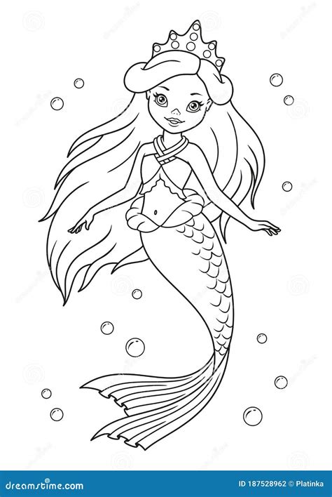 beautiful mermaid princess coloring pages
