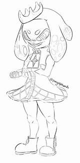 Splatoon Pearl Coloring Pages Template sketch template