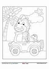 Driving Kidzezone sketch template