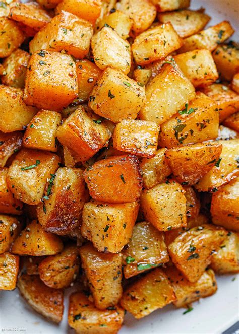 garlic roasted potatoes recipe roasted potatoes  oven eatwell
