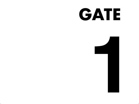 gate   sign  signs