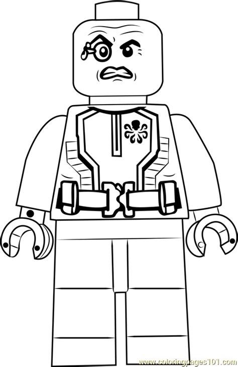 lego baron wolfgang von strucker coloring page  kids  lego