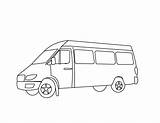 Camionnette Printable Transportation Coloriages Ko Colorier Minivan Albumdecoloriages sketch template