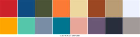 color swatches color trend report stock illustration