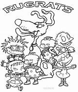 Rugrats Coloring Pages Kids Cartoon Sheets Printable Characters Baby Color Disney Choose Board sketch template