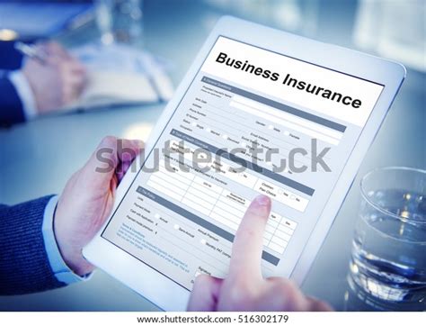 business insurance benefit document concept stock photo edit