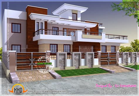 modern style india house plan kerala home design  floor plans  dream houses