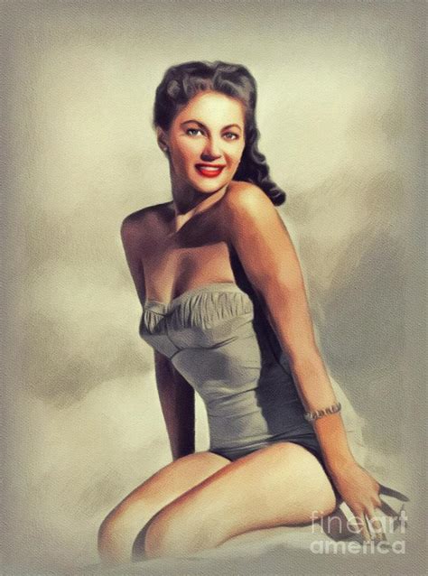 Yvonne De Carlo Vintage Actress Painting By John Springfield