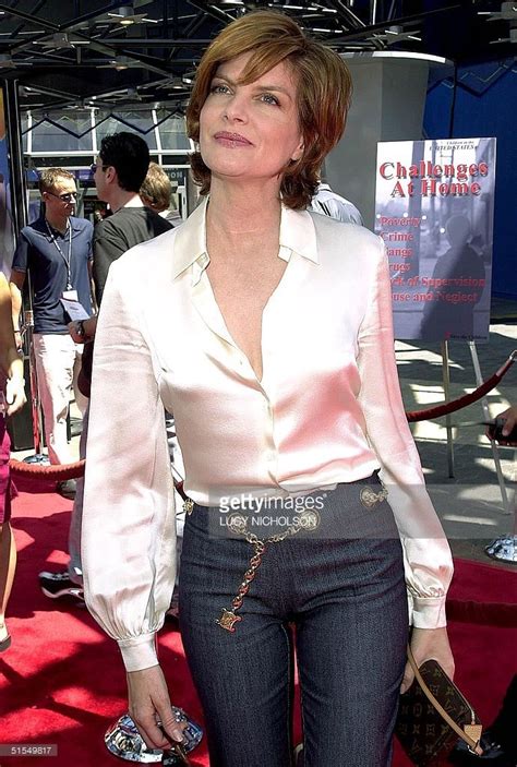Us Actress Rene Russo Arrives At The Premiere Of Her New