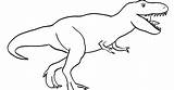 Dinosaur Trex Coloring Dinosaurs Dinossauros Tarbosaurus Theropod Marissa sketch template