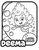 Bubble Guppies Coloring Pages Deema Kids sketch template