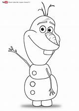 Olaf Coloring Pages Colouring Frozen Color sketch template
