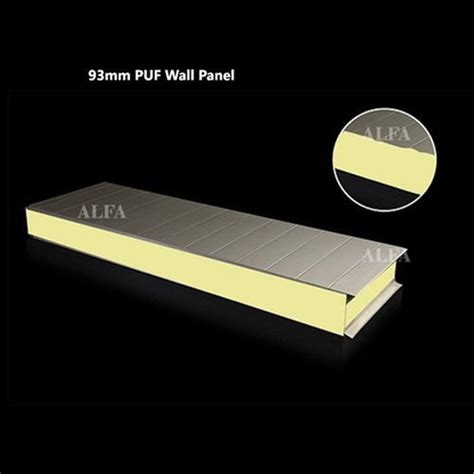 alfa color coated  mm sandwich insulated wall puf panel